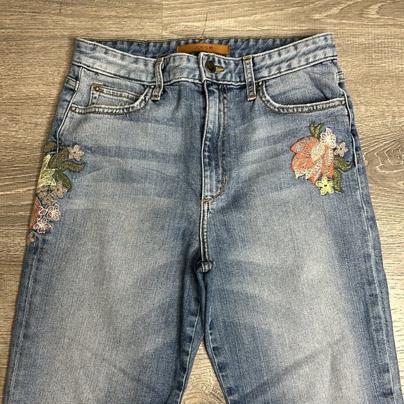 Joe’s Jeans Womens The Debbie Embroidered High Rise Straight Crop Jeans Sz 27 - Picture 4 of 15